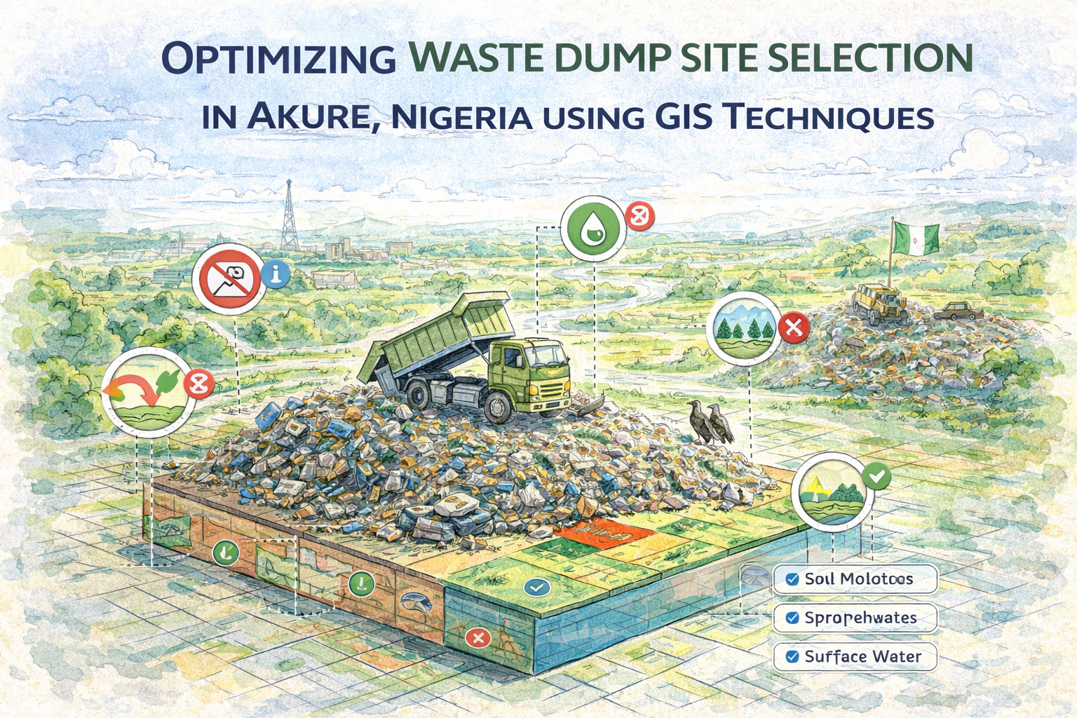 Optimizing Waste Dump Site Selection in Akure, Nigeria Using GIS Techniques