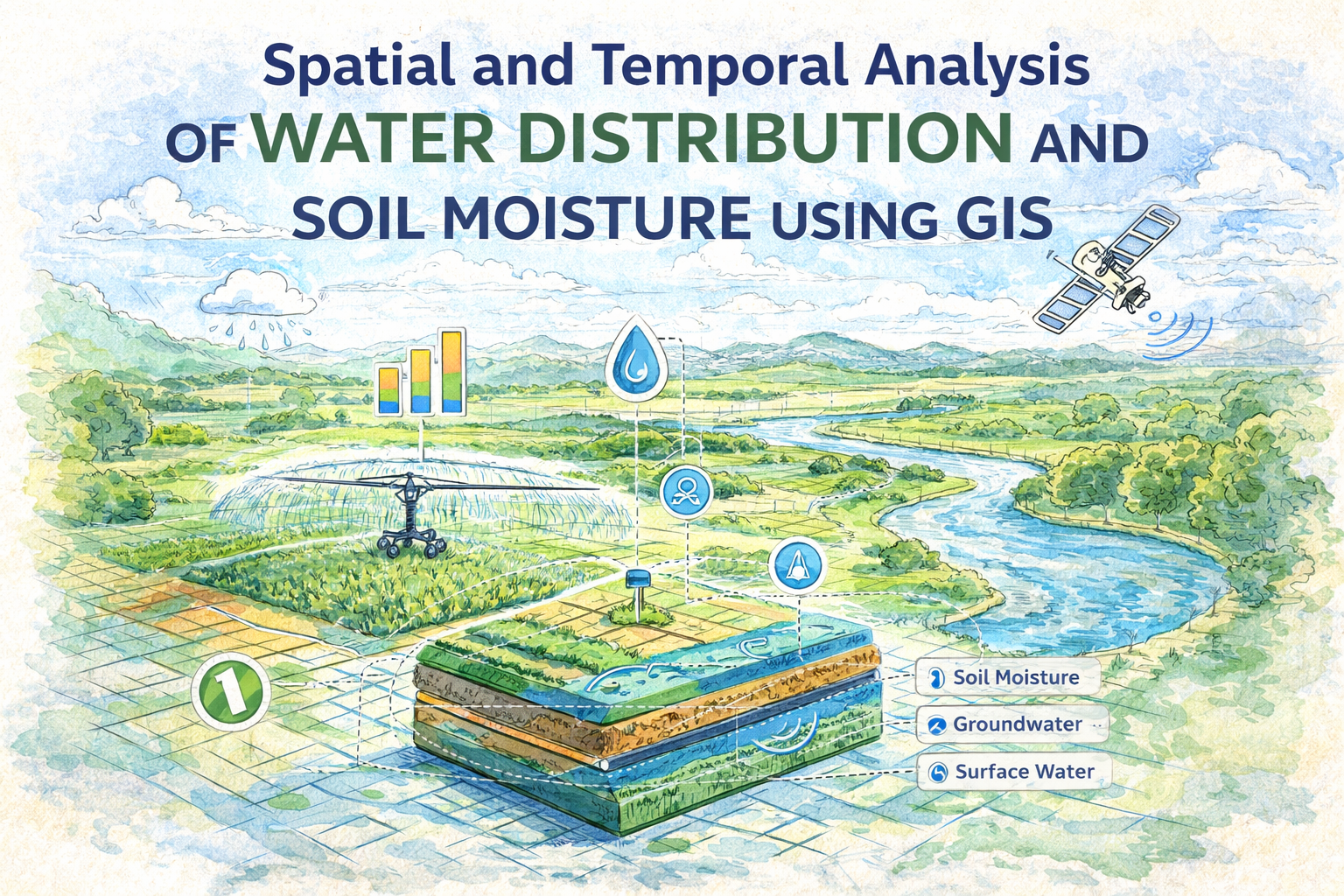 Spatial and Temporal Analysis of Water Distribution and Soil Moisture Using GIS